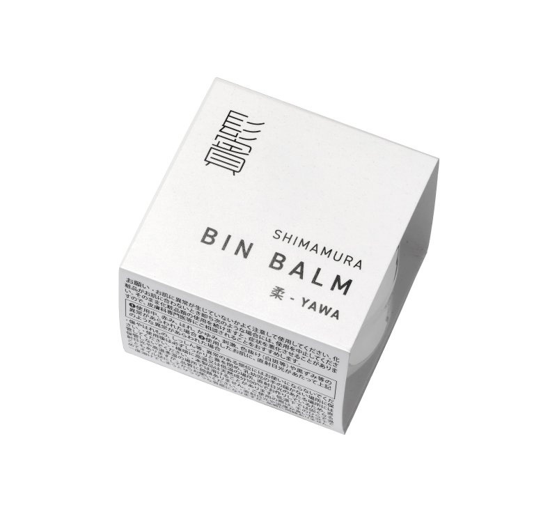 ヘアバーム シマムラ 鬢バーム（BIN BALM）ミニサイズ 7g 正規品 固-KATA 柔-YAWA 自然由来成分・天然精油100％ ハーバルシトラスの香り 鬢付け油 ヘアスタイリング ナチュラル キープ ヘアワックス 固めない キャンデリラロウ モクロウ オリーブ果実油