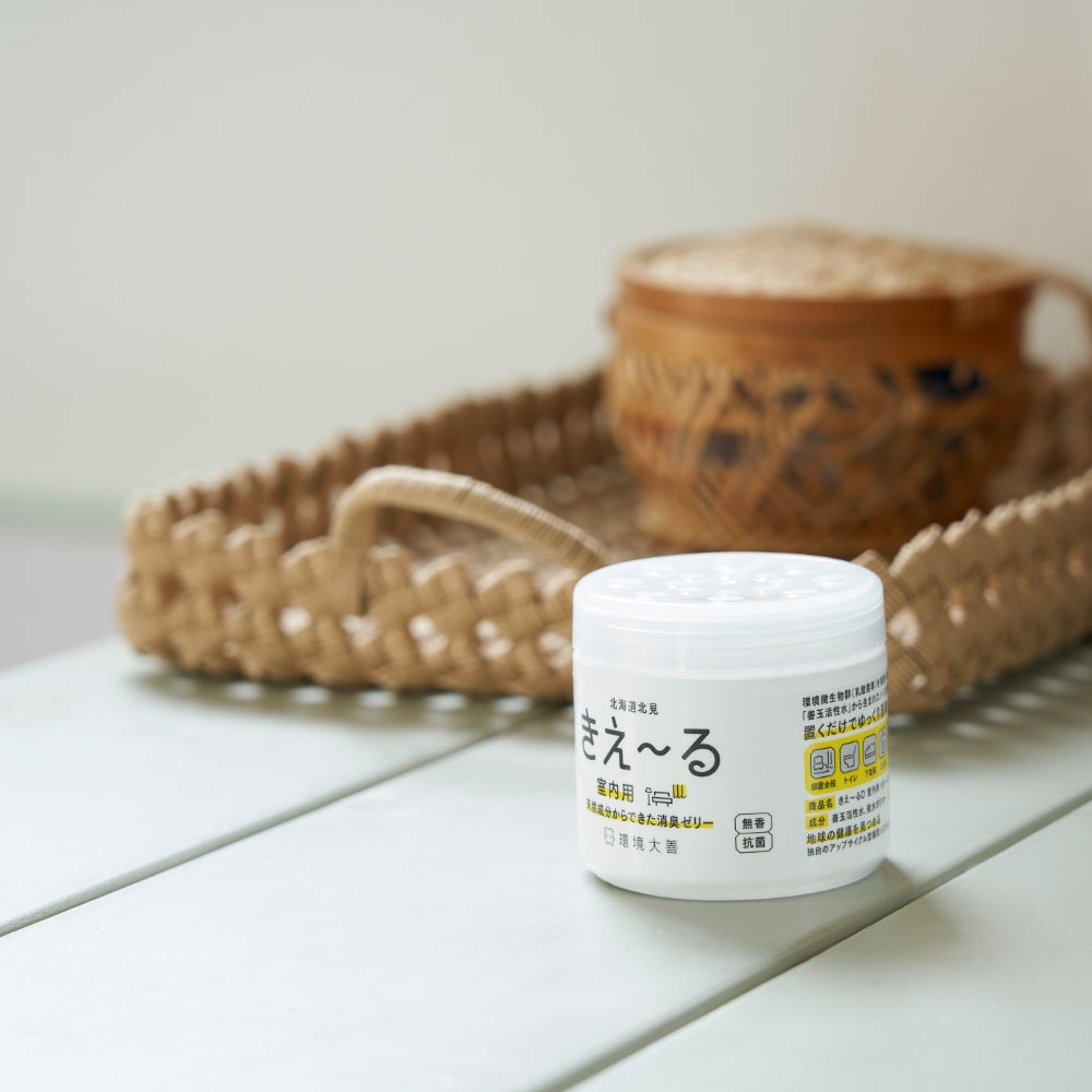 消臭ゼリー 無添加 きえーる Dシリーズ ゼリータイプ　無香 (詰替用) 480g 衣類 布製品 ニオイ ナチュラル ノンケミカル 自然 置くだけ 天然 消臭 抗菌 タバコ 生ゴミ ペット 靴 車内