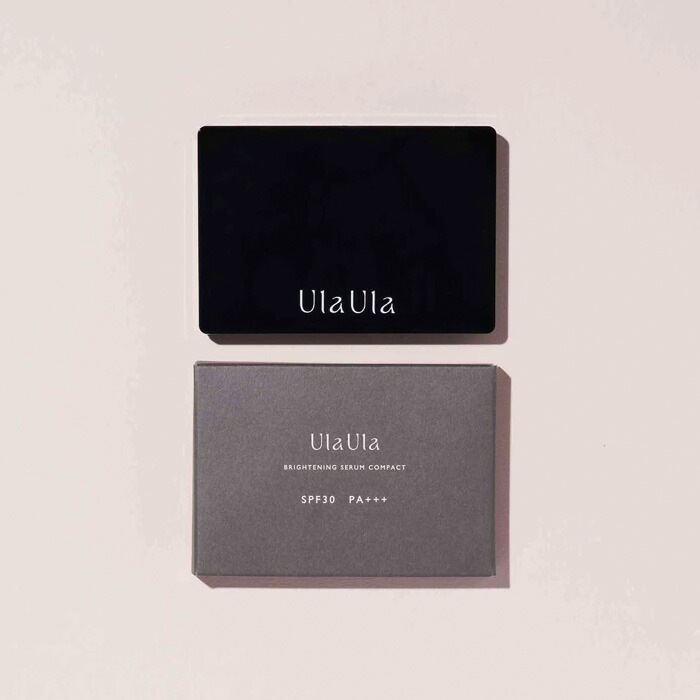パウダーファンデーション 無添加 UlaUla ウラウラ ブライトニングセラムコンパクト 10g SPF30 PA+++ オーガニック 正規品 メイク 天然 ナチュラル ノンケミカル 自然 ライトオークル オークル ヘルシーオークル カバー力