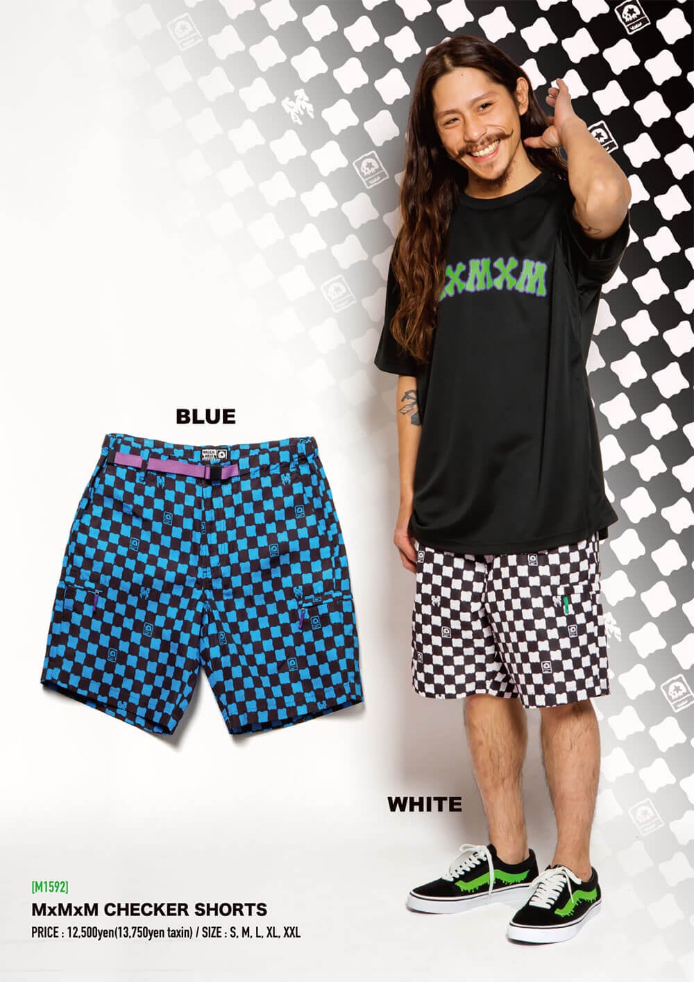 MxMxM CHECKER SHORTS