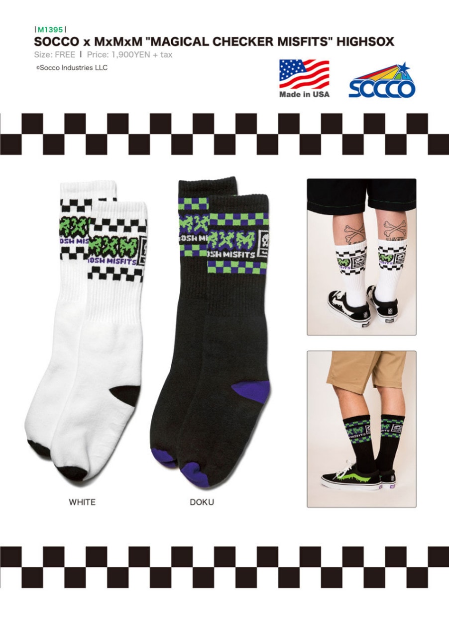 SOCCO x MxMxM “MAGICAL CHECKER MISFITS” HIGH SOX