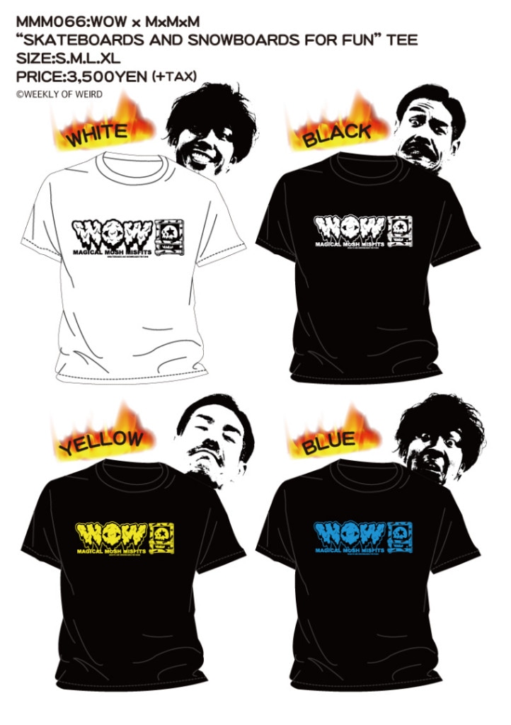WOW x MxMxM “SKATEBOARDS AND SNOWBOARDS FOR FUN” TEE