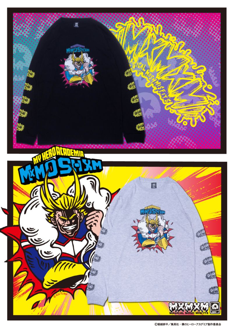 [予約・10月納期] 僕のヒーローアカデミア x MxMxM “ALL MIGHT” LONG TEE