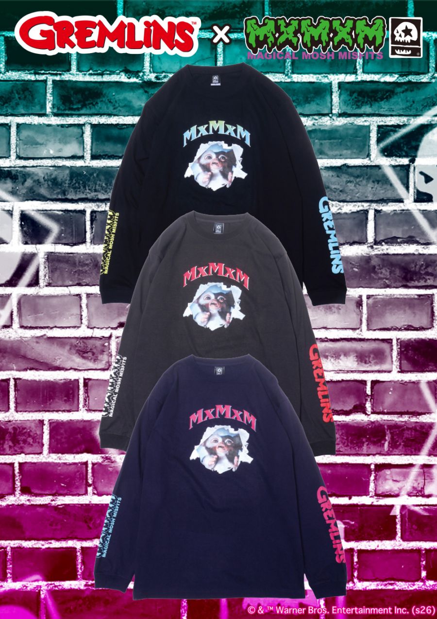 [予約・11月納期] GREMLINS x MxMxM “びっくりギズモ” LONGTEE