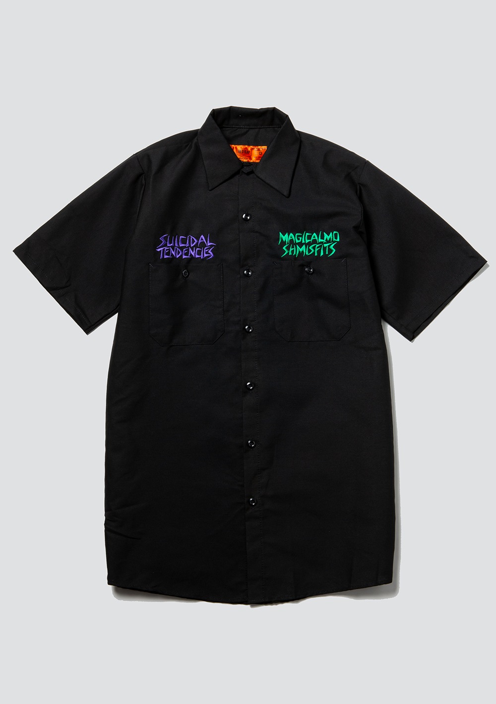 Suicidal Tendencies ボタンダウンシャツ SUICIDAL TENDENCIES x MxMxM “MAGICAL TENDENCIES” WORK SHIRT