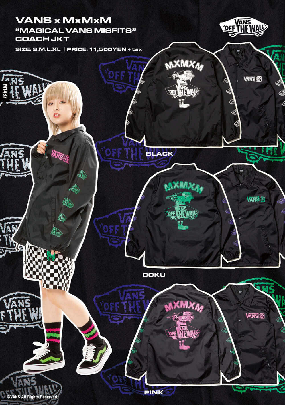 MAGICAL MOSH MISFITS × VANS JKT VANS x MxMxM “MAGICAL VANS MISFITS” COACH JKT | ALL | MxMxM