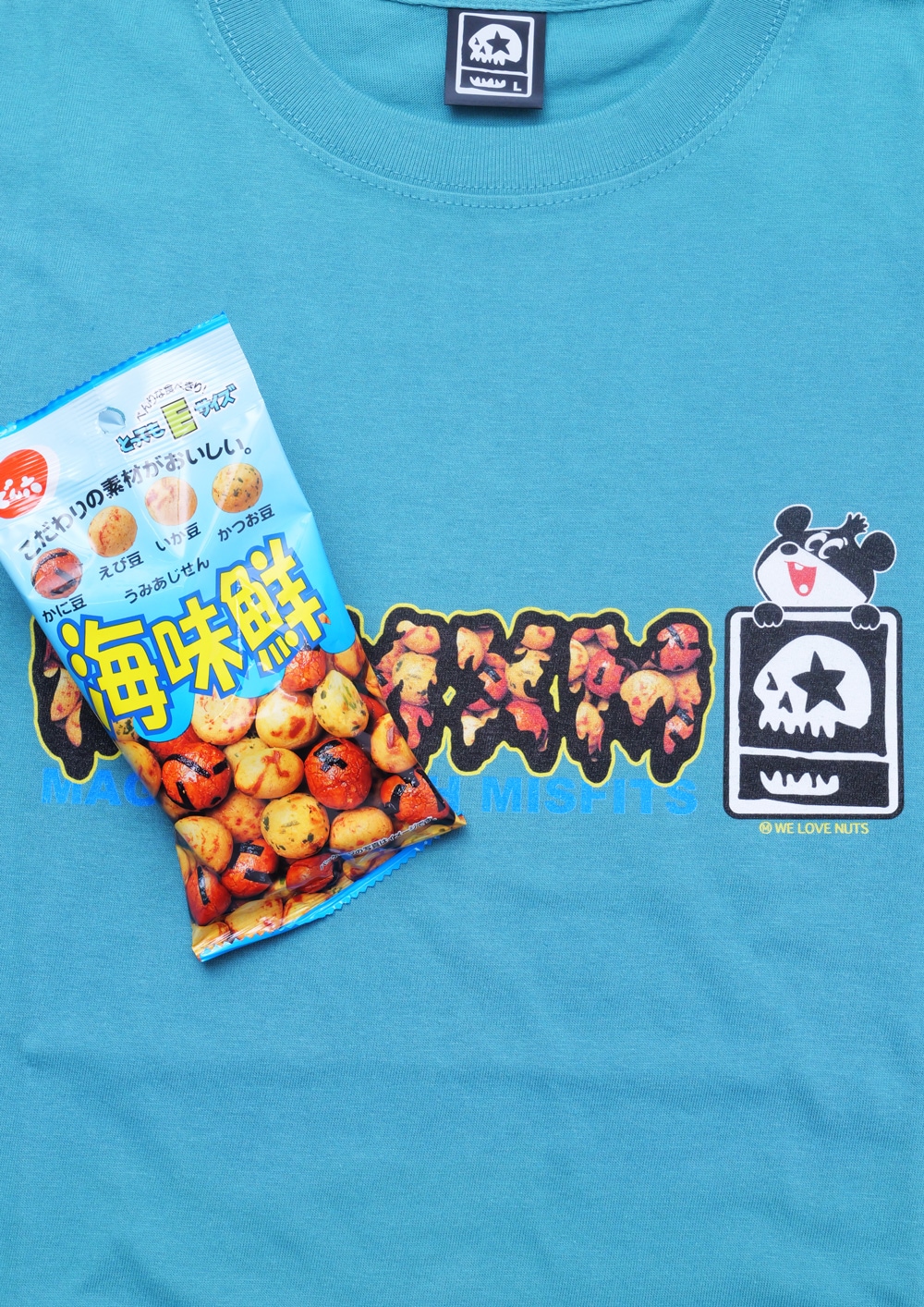 もー商品 でん六 x MxMxM “WE LOVE NUTS” TEE (エアーフレッシュナー付き) | ALL