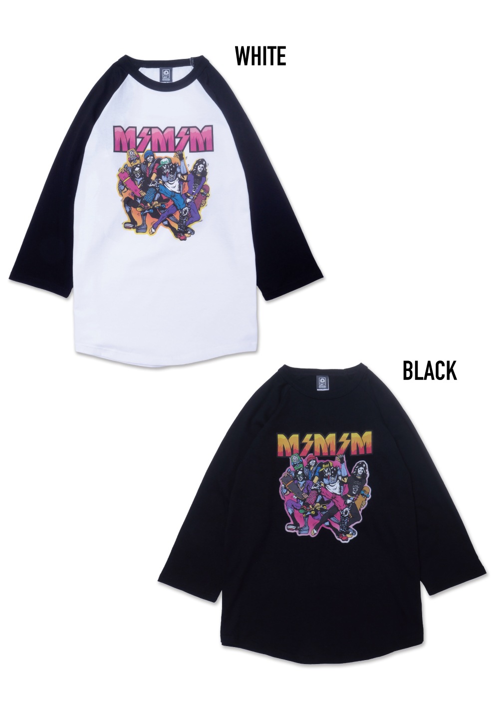 SKATE ROCK AND ROLL RAGLAN | ALL ITEMS | MxMxM WEBSHOP