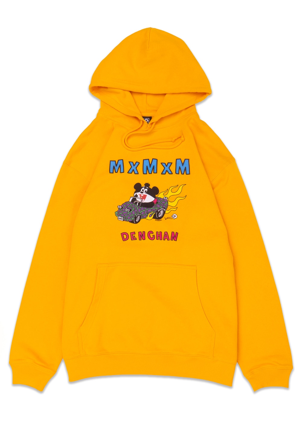 予約・10月納期] でん六 x MxMxM “ピーナッツの車とでんちゃん” HOODIE