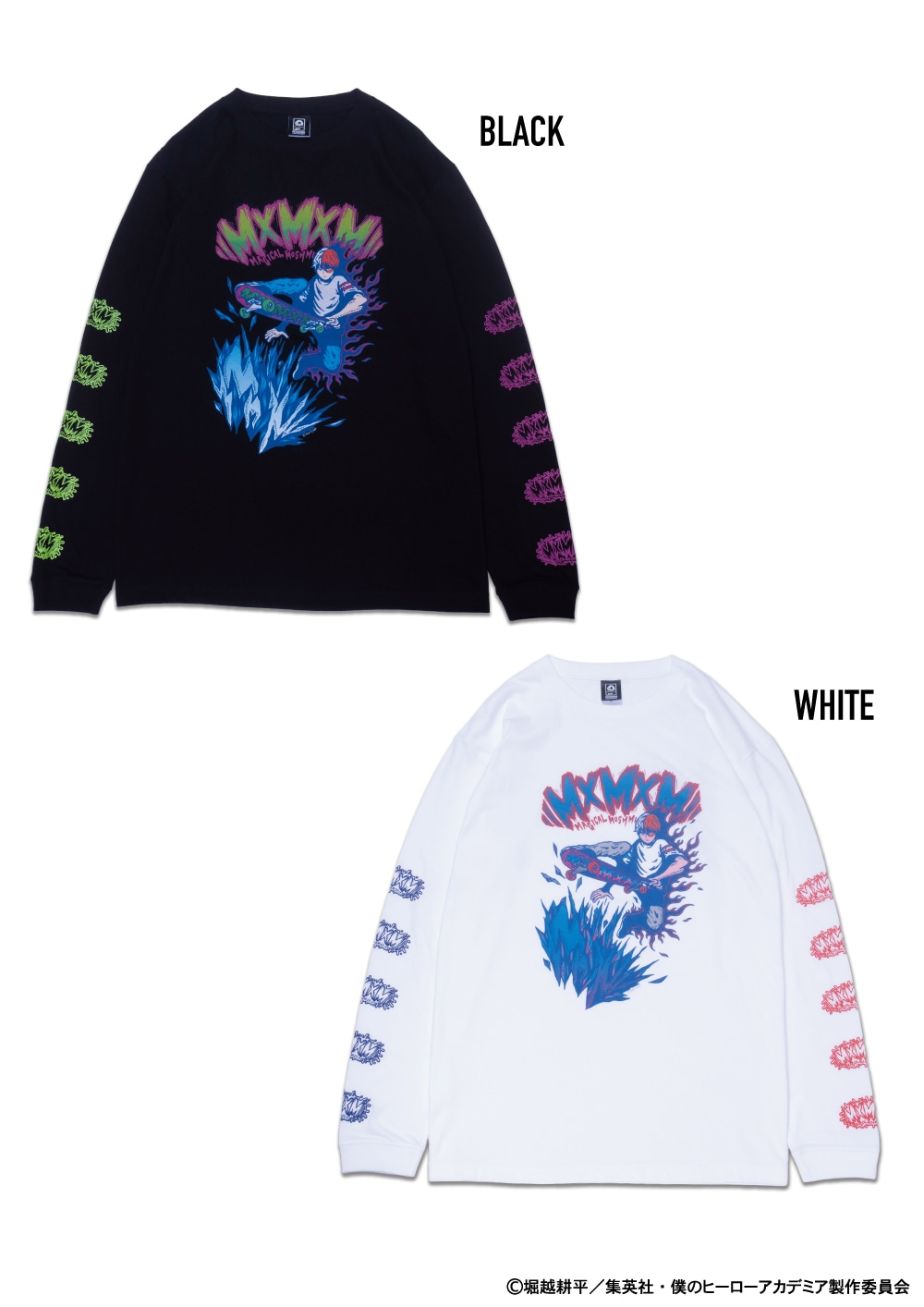 予約・10月納期] 僕のヒーローアカデミア x MxMxM “TODOROKI” LONG TEE