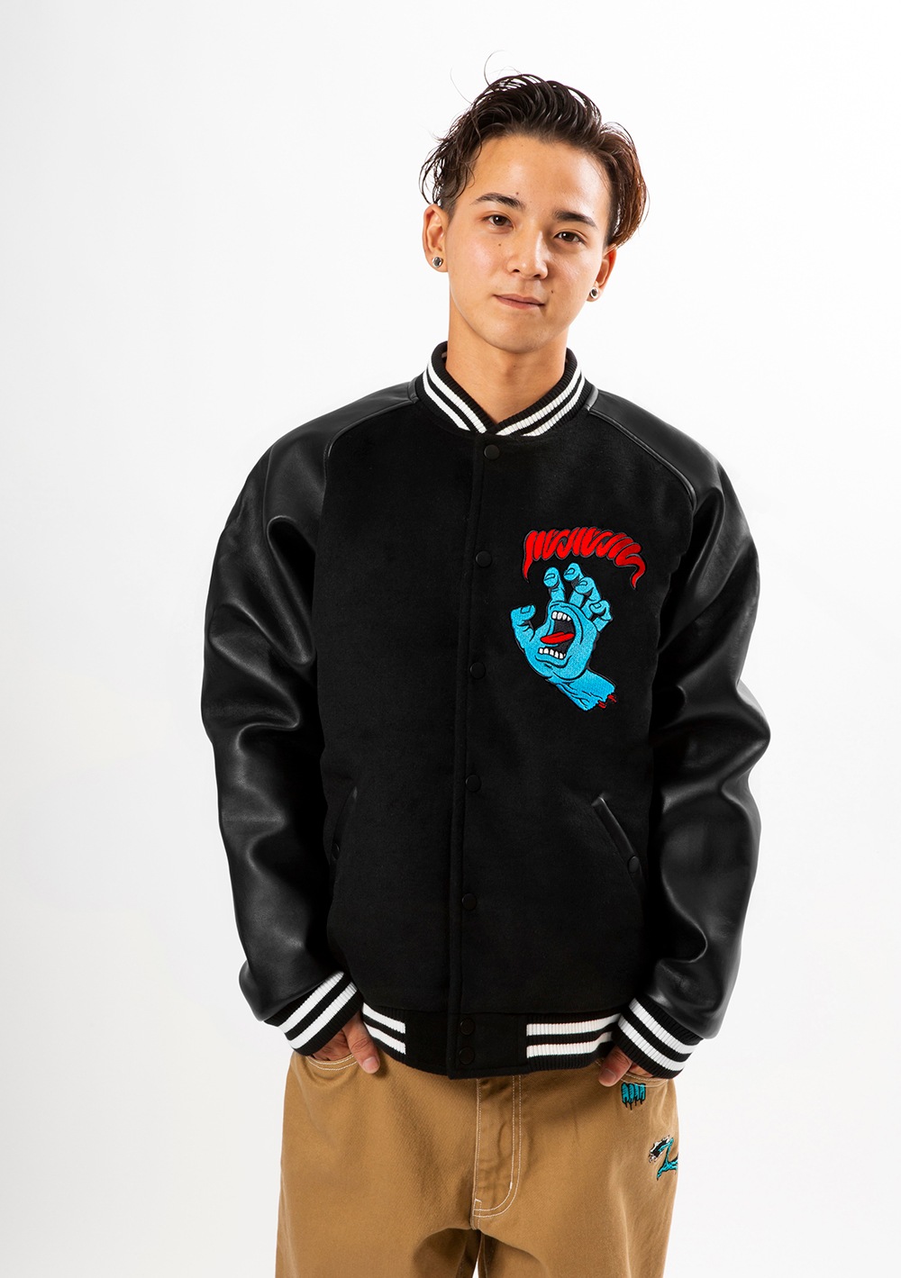 SANTA CRUZ x MxMxM “MAGICAL SCREAMING HAND” STADIUM JKT | ALL