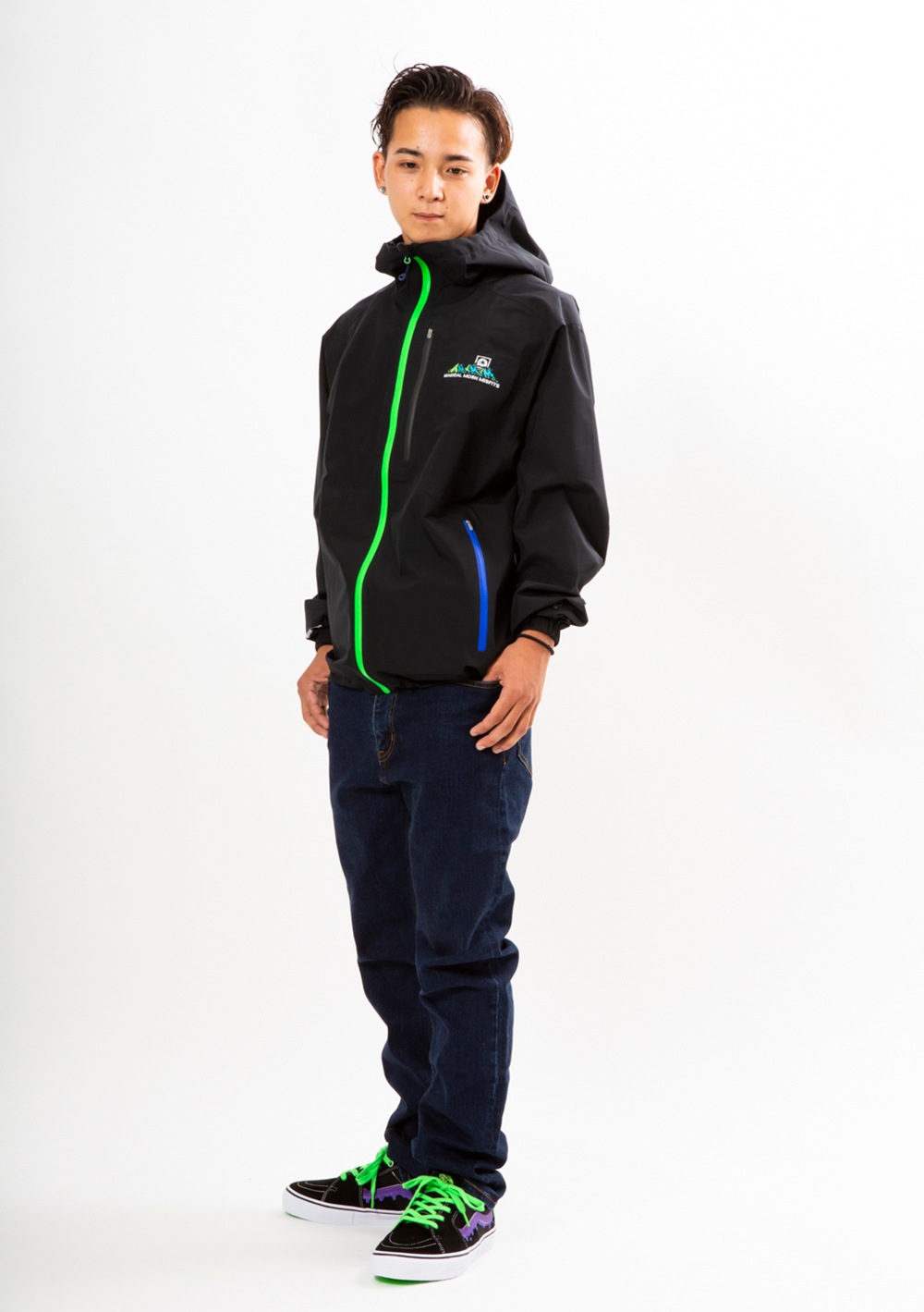 【未使用】REW x MxMxM LIGHT&amp;HOT DREAM JKT 17-18 REW x MxMxM LIGHT&HOT DREAM JKT ジャケット BLACK