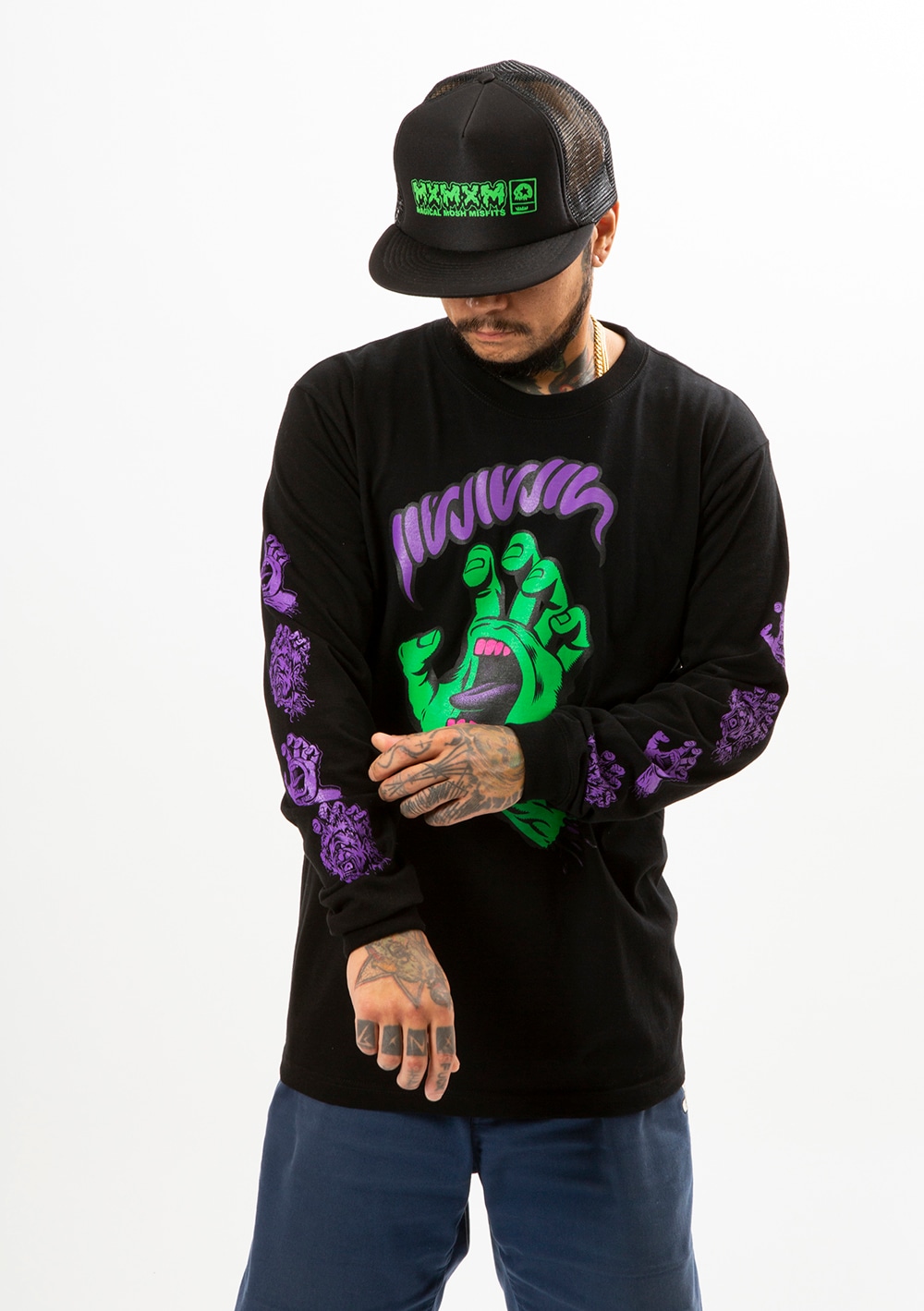 SANTA CRUZ x MxMxM “MAGICAL SCREAMING HAND” LONG TEE | ALL | MxMxM