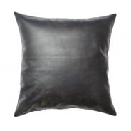 LEATHER CUSHION COVER / Black