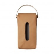LEATHER TISSUE COVER / Natural