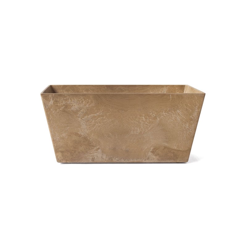 ART STONE CONTAINER SQUARE / Brown