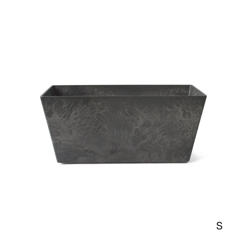 ART STONE CONTAINER SQUARE / Black