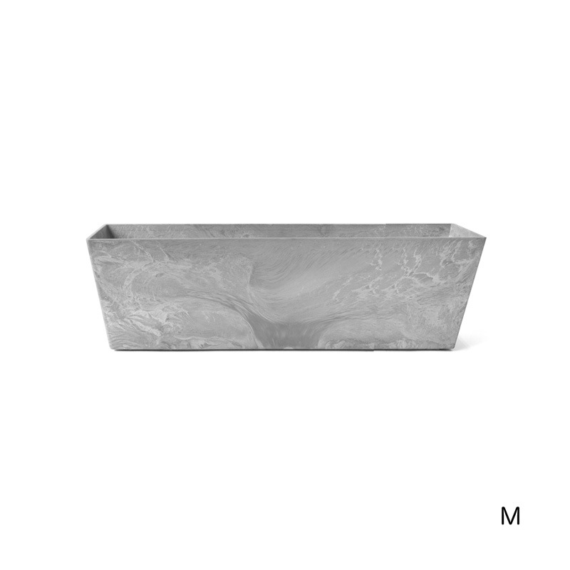 ART STONE CONTAINER SQUARE / Gray