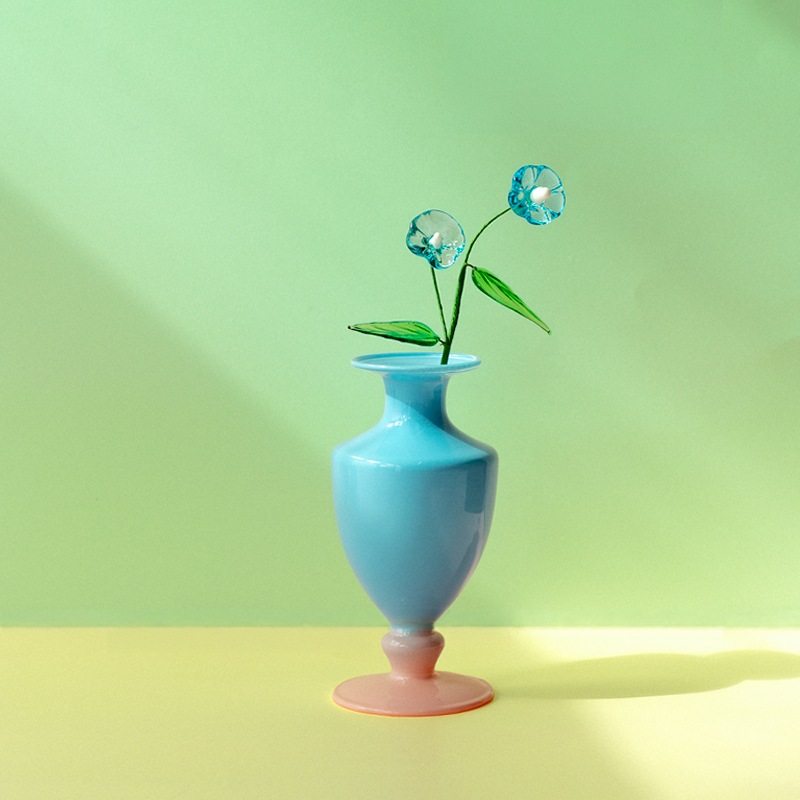 ��SET�����MINI VASE  -TWO TONE- �� ARTIFICIAL GLASS FLOWER 