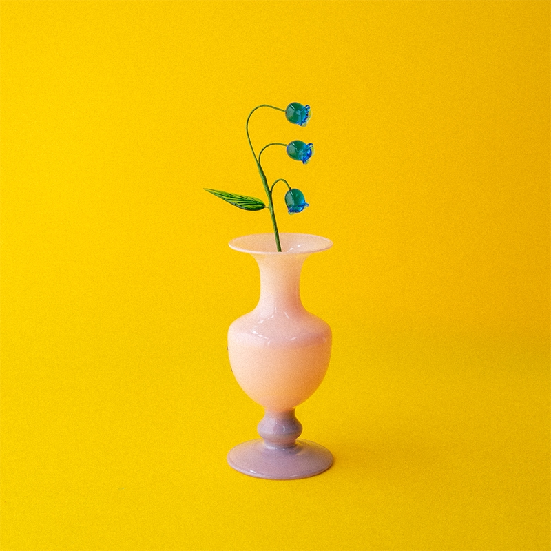 ��SET�����MINI VASE  -TWO TONE- �� ARTIFICIAL GLASS FLOWER 