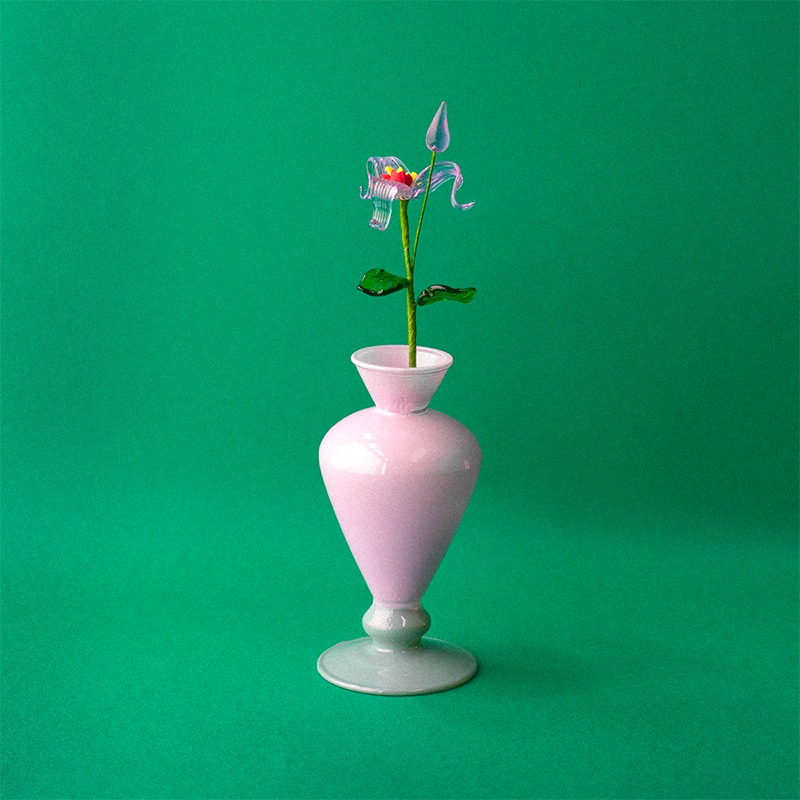 ��SET�����MINI VASE  -TWO TONE- �� ARTIFICIAL GLASS FLOWER 
