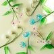 ��SET�����MINI VASE  -TWO TONE- �� ARTIFICIAL GLASS FLOWER 