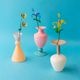 ��SET�����MINI VASE  -TWO TONE- �� ARTIFICIAL GLASS FLOWER 
