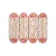 COTTON PLACE MAT 4Panel / Coral Pink