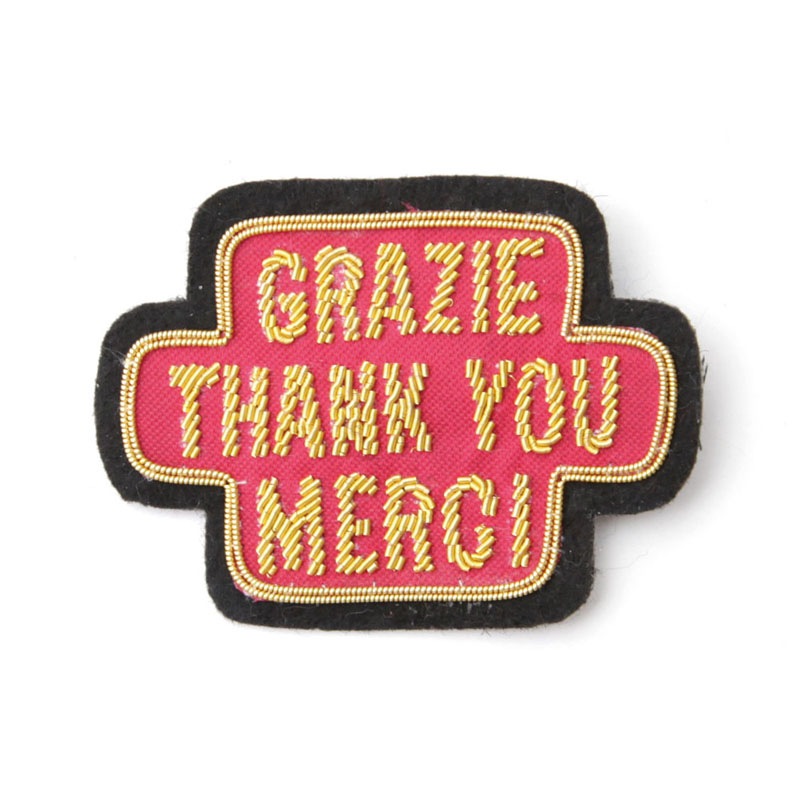 ��SALE��EMBLEM BADGE / THANK YOU ��PINK��