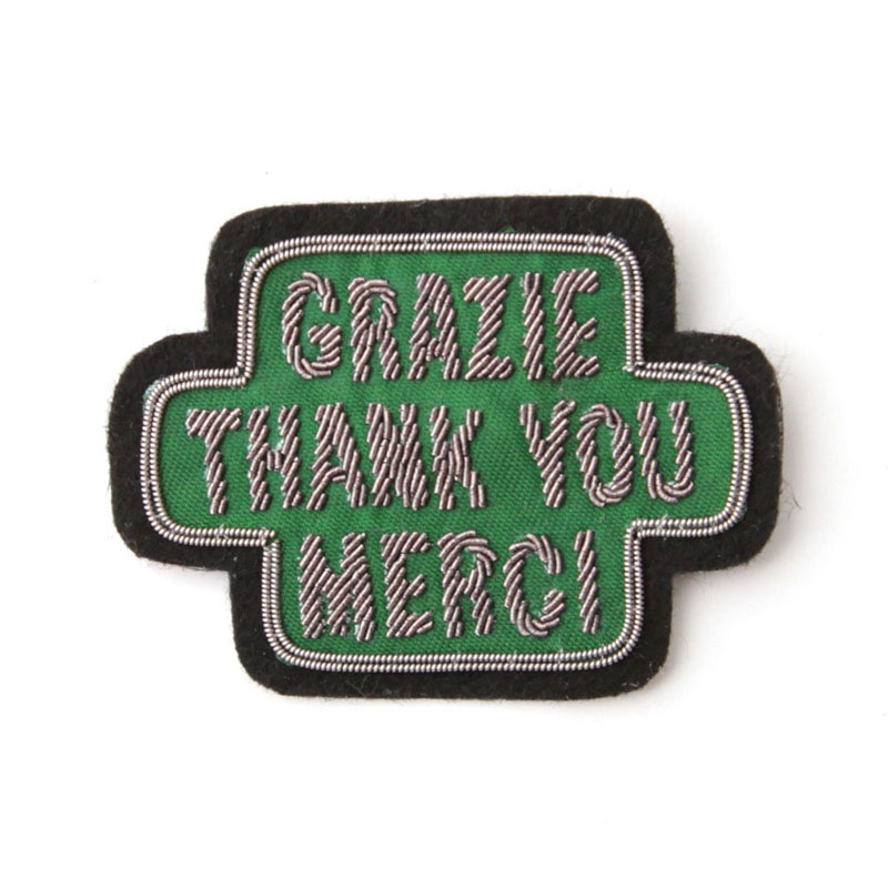 ��SALE��EMBLEM BADGE / THANK YOU ��Green��