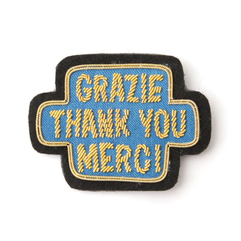 ��SALE��EMBLEM BADGE / THANK YOU ��Blue��