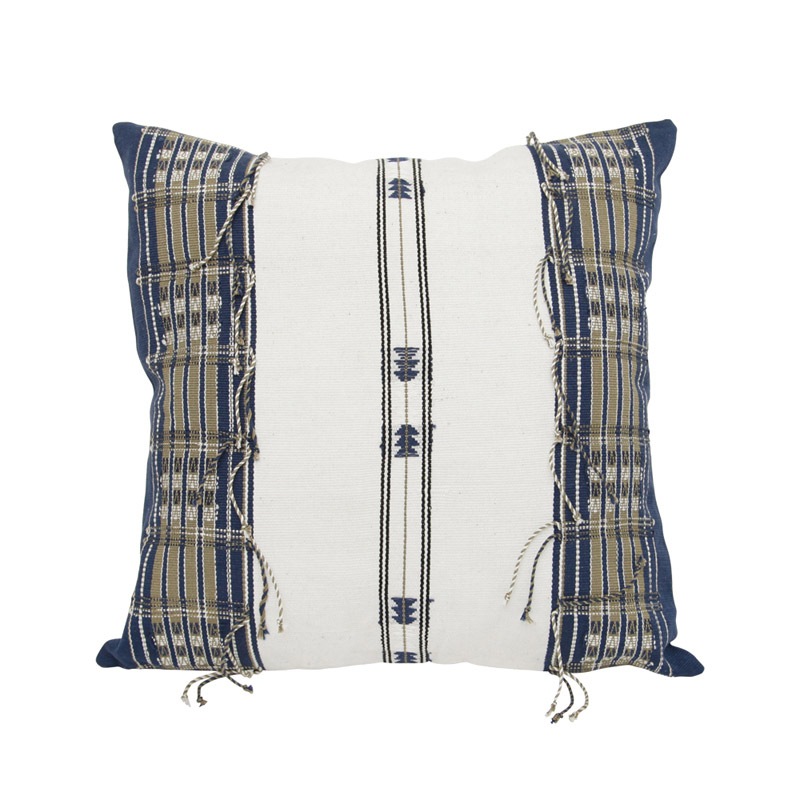 NAGA CUSHION(WHITE/BLUE)