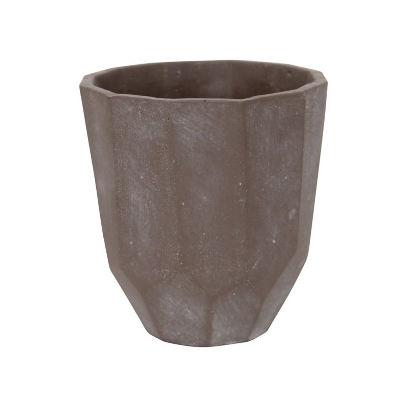 CEMENT PLANTER -POLYGON- / Brown��M��
