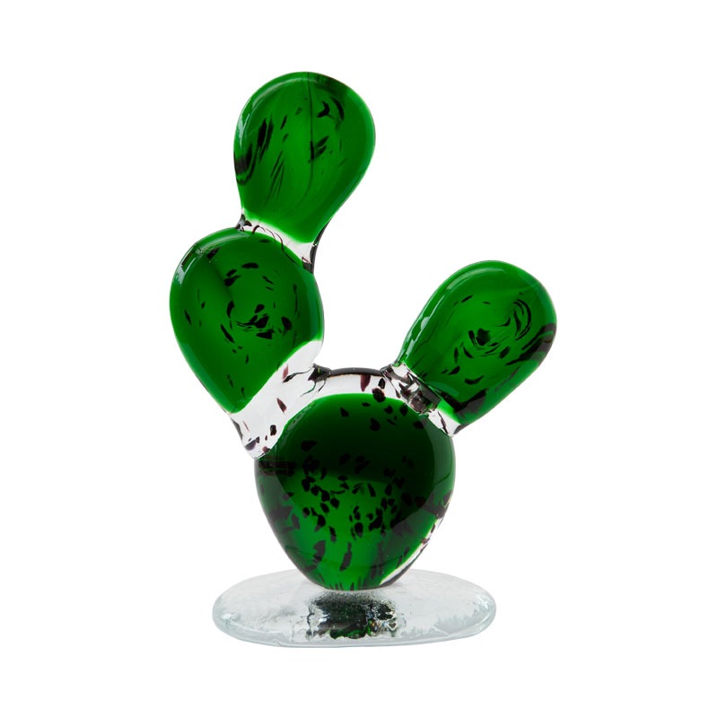 CACTUS GLASS ORNAMENT / Round Fan(L)