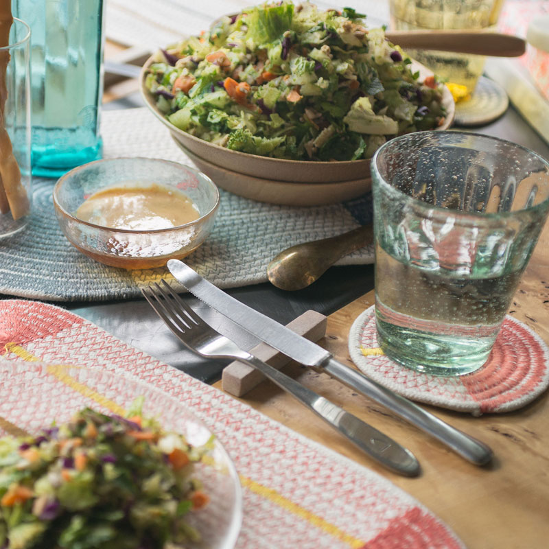 COTTON COASTER / Coral Pink