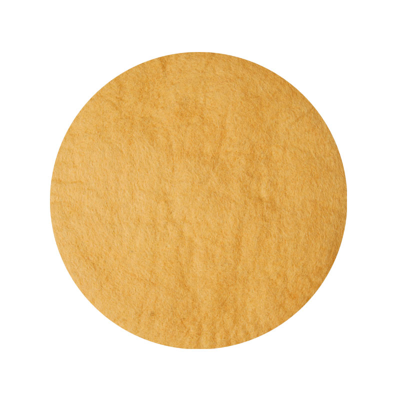 FELT ROUND CUSHION / Yellow��White
