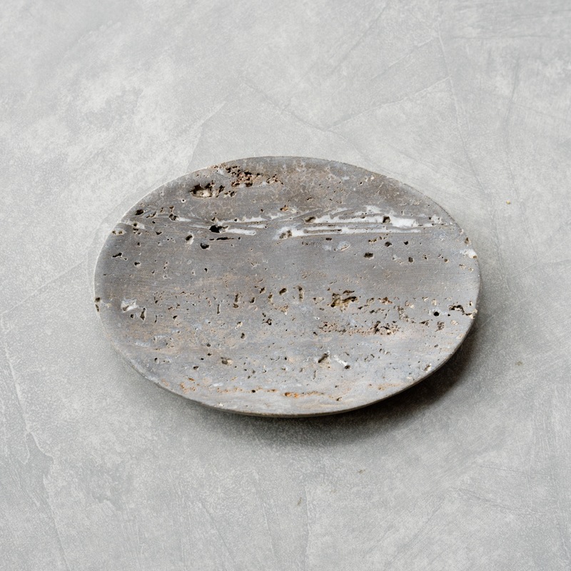TRAVERTINE SOAP DISH