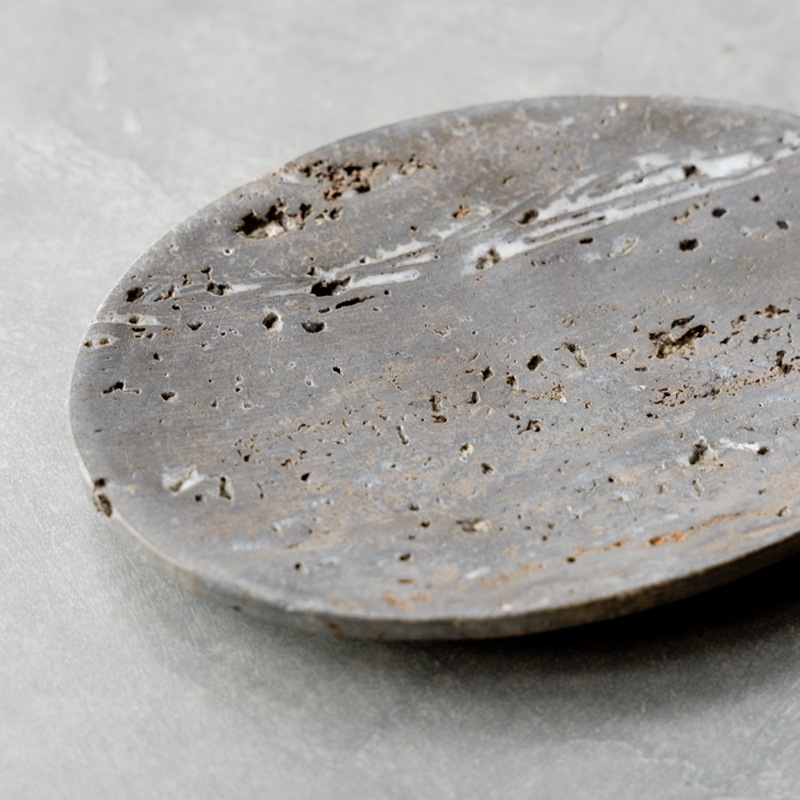TRAVERTINE SOAP DISH