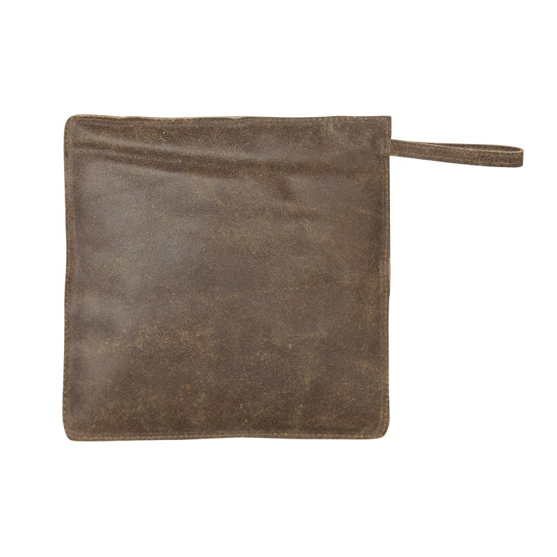 LEATHER POT STAND / Brown