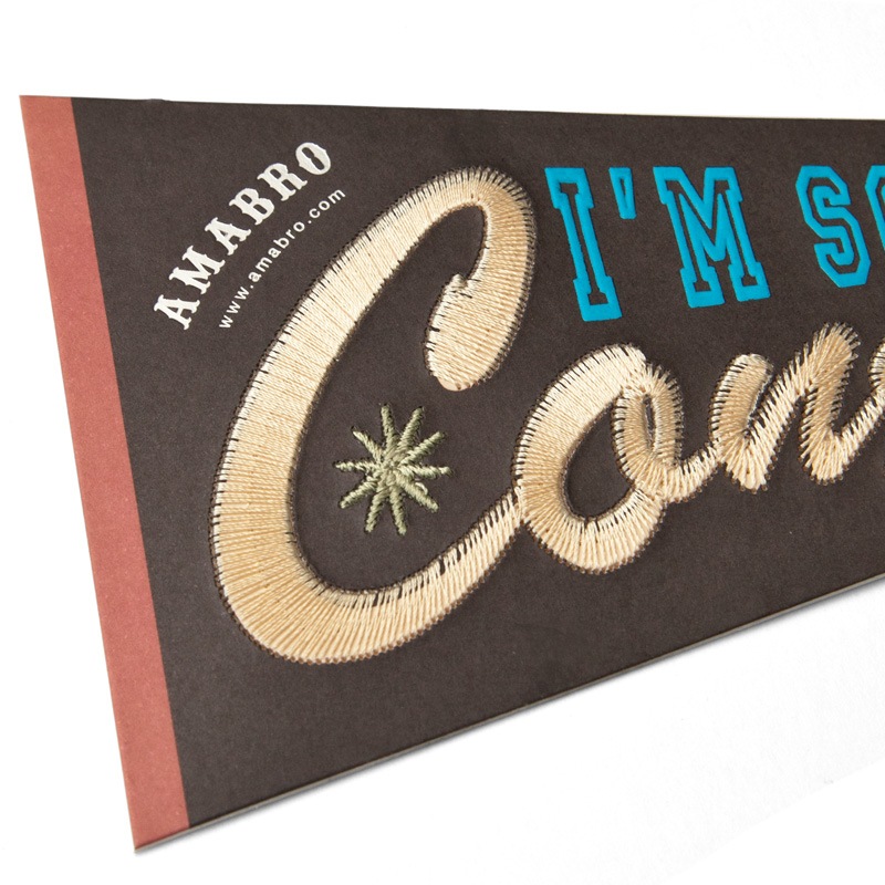 EMBROIDERY MESSAGE CARD -COLLEGE- / Congratulations