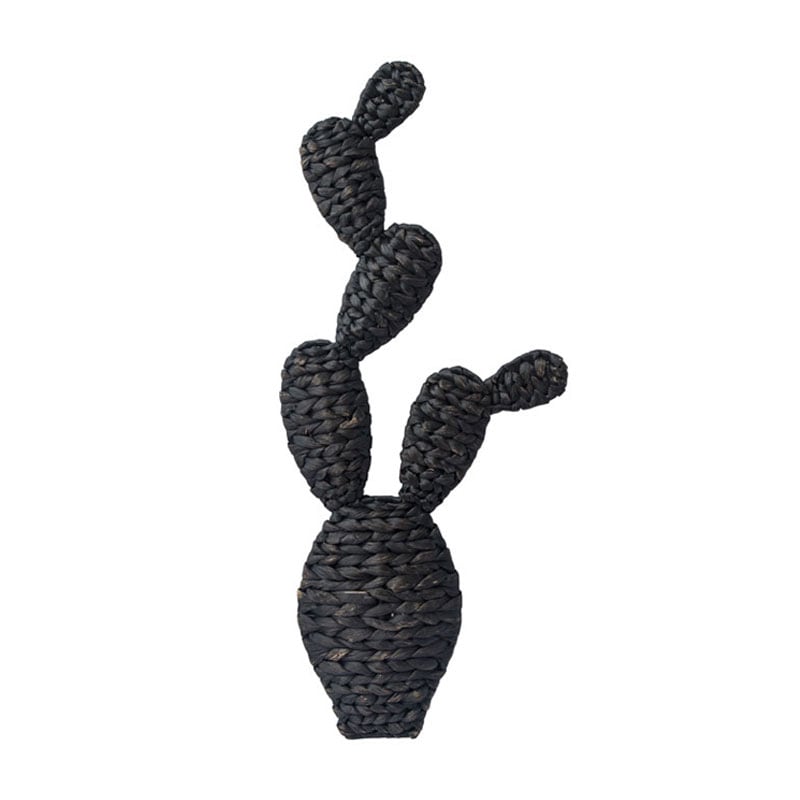 CACTUS BRAID Round Fan / Black