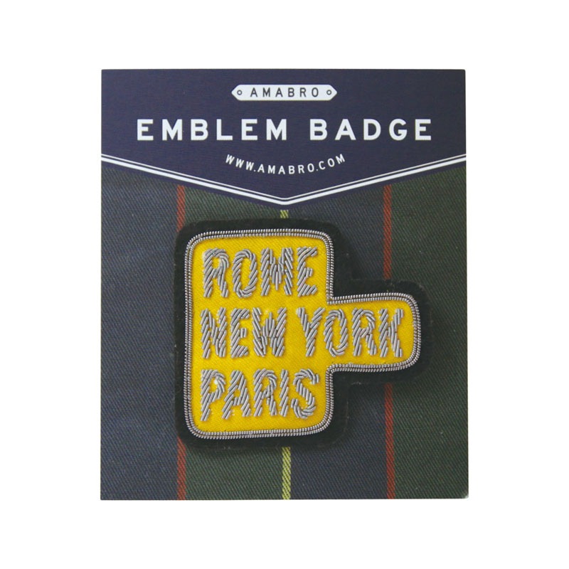��SALE��EMBLEM BADGE / CITY ��Yellow��