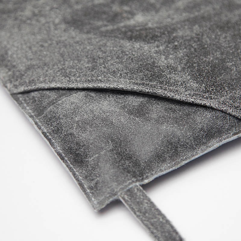 LEATHER POT STAND / Black