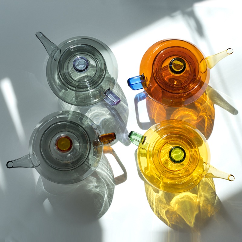 GLASS TEA POT4Color)