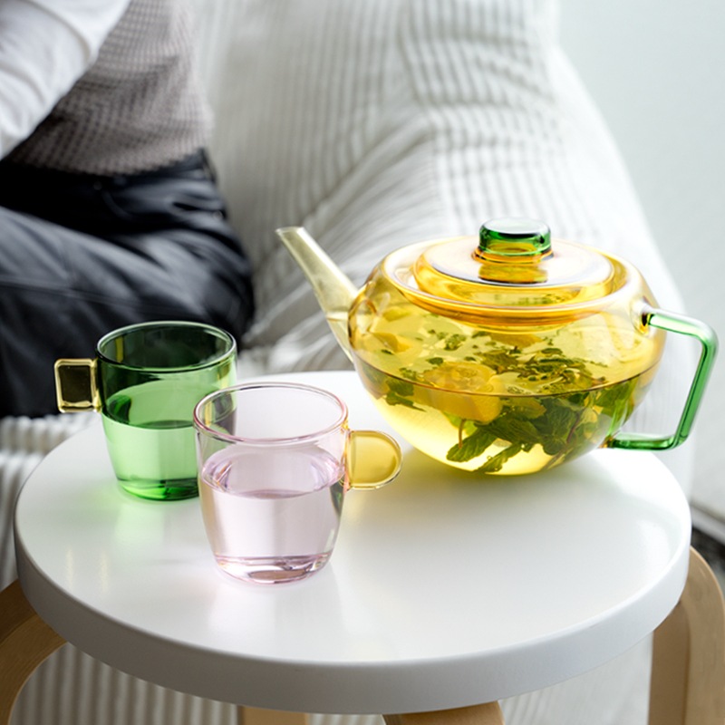 GLASS TEA POT4Color)