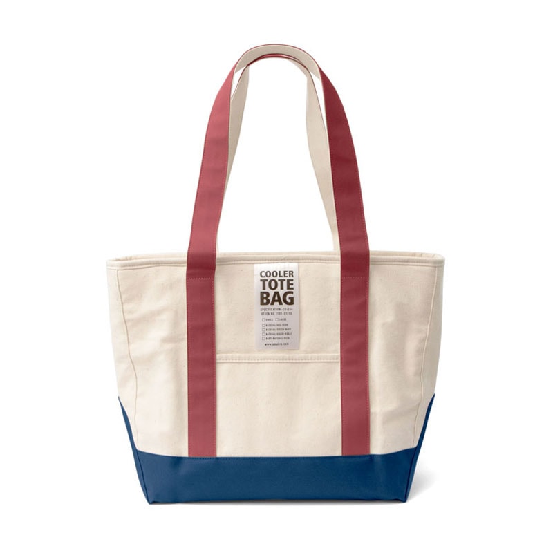 COOLER TOTE BAG / Red  Blue(L)