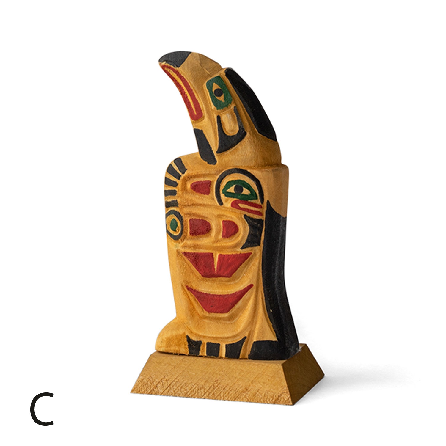 WOODEN CARVING TOTEM POLE(��type)