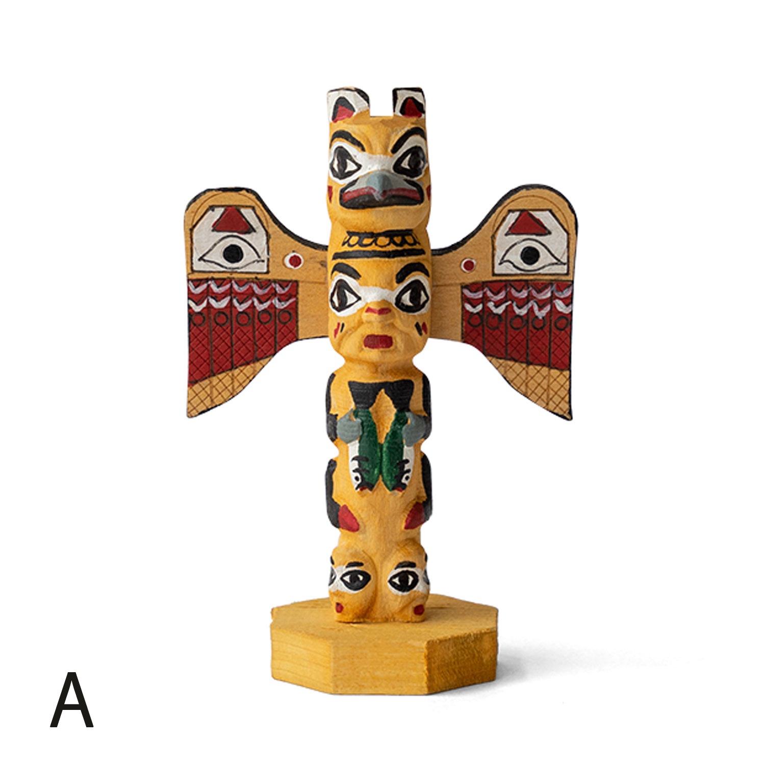 WOODEN CARVING TOTEM POLE(��type)