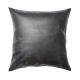 LEATHER CUSHION COVER / Black