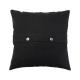 LEATHER CUSHION COVER / Black